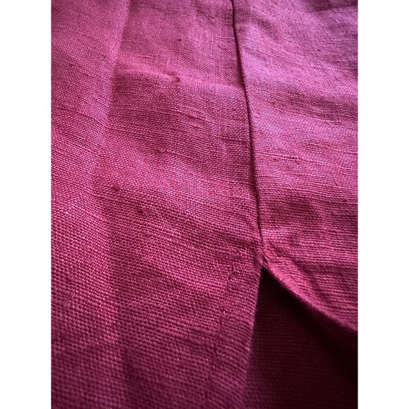 Linen Skirt Sz XL Maxi Pull On Drawstring Waist Colorblock Maxi Y2K red black - Picture 11 of 16